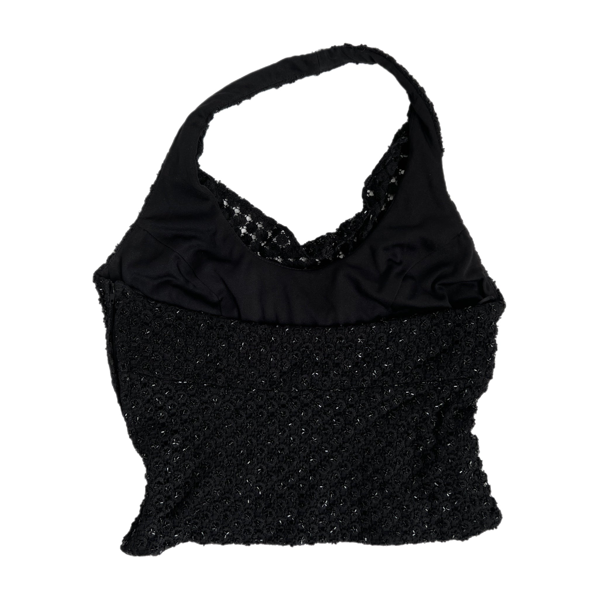 crochet beaded halter top