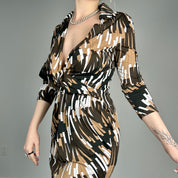 Y2k Pucci Style Printed Dress (S/M)