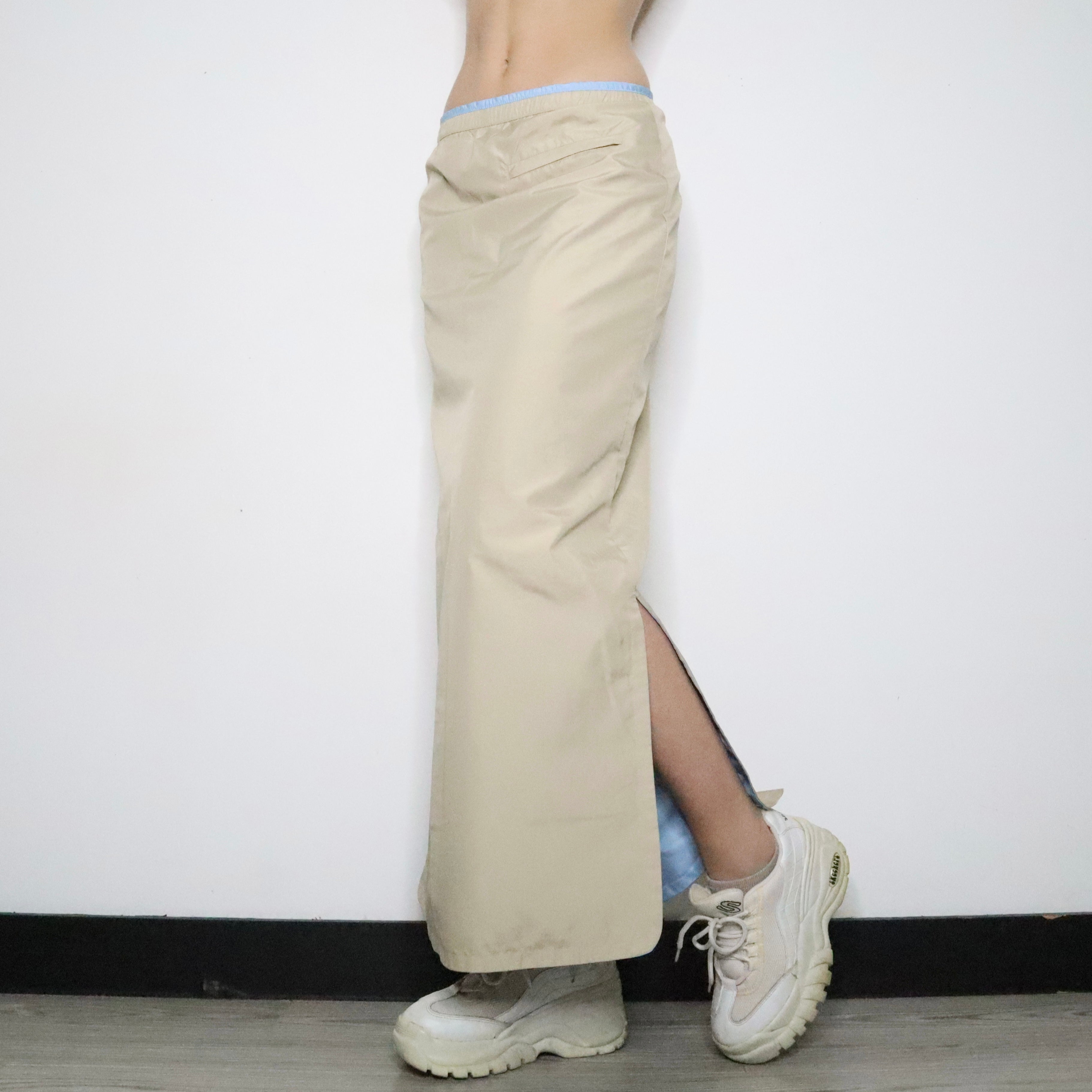 Beige Cargo Maxi Skirt (Small)