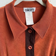 Vintage amber suede shirt
