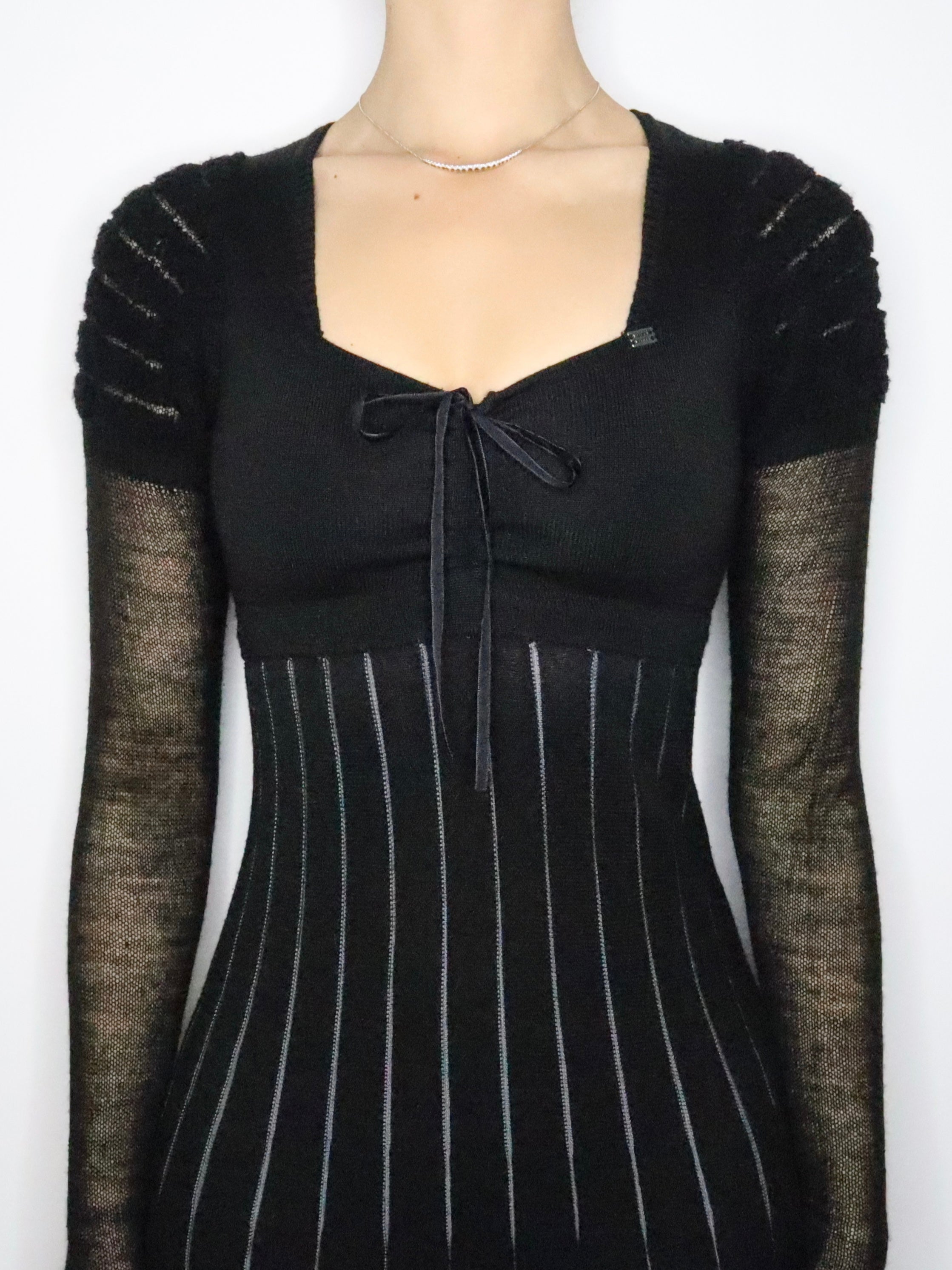 Miss Sixty Black Sweater Dress (XS-S) 