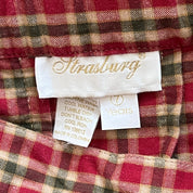 Plaid pleated mini skirt