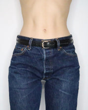 Black Leather Belt (Medium) 