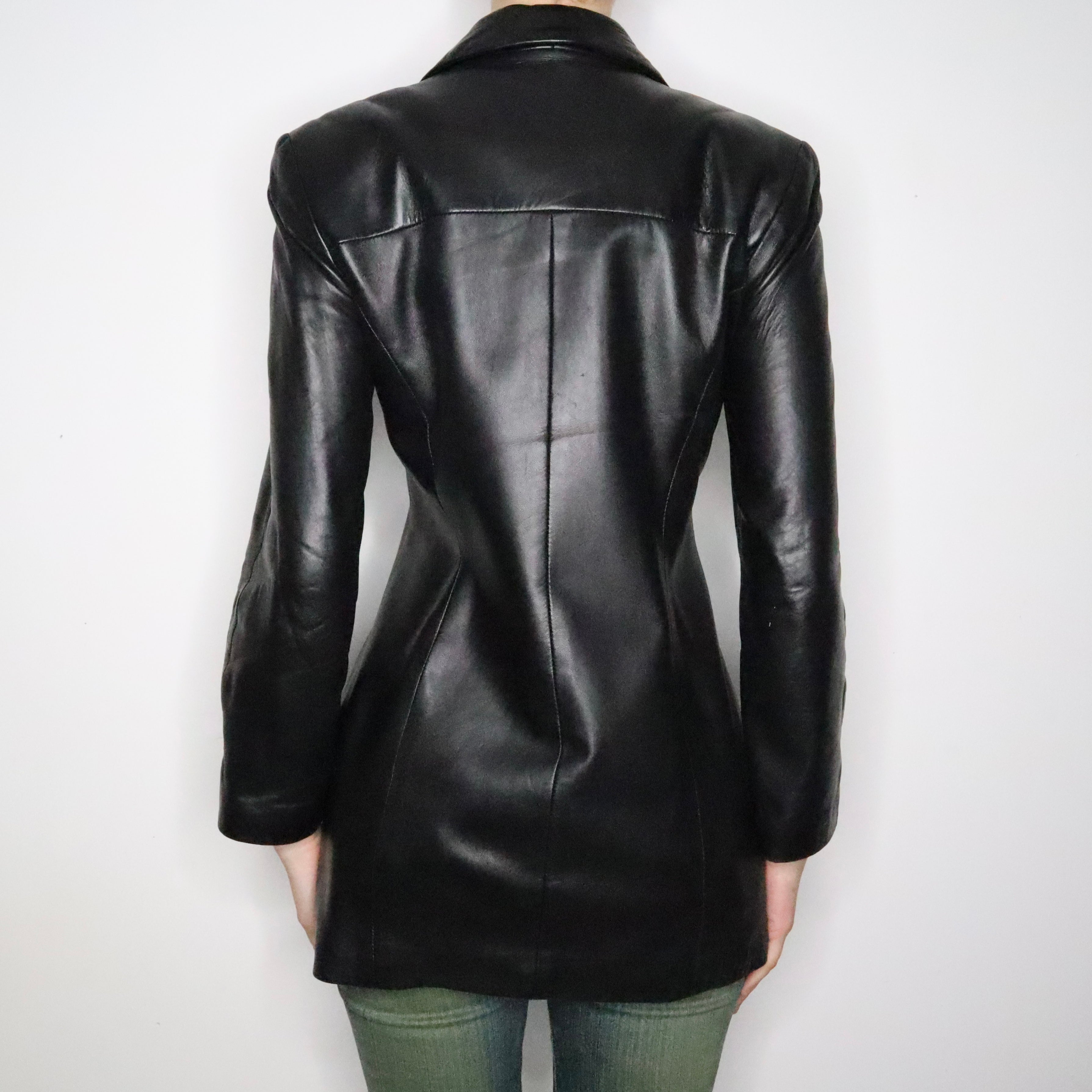 Black Leather Jacket (Medium)