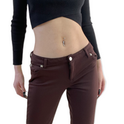Fit brown pants