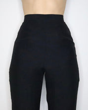 Black High Waisted Pants (XS-S) 