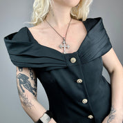Vintage Off Shoulder Blouse (M/L)