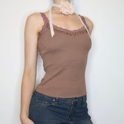 Beaded Lace Tank Top (Small) 