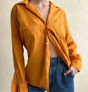 Men’s vintage orange button down