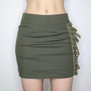 Grunge Green Mini Skirt (Medium)