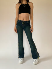 Y2K Lace Up Jeans