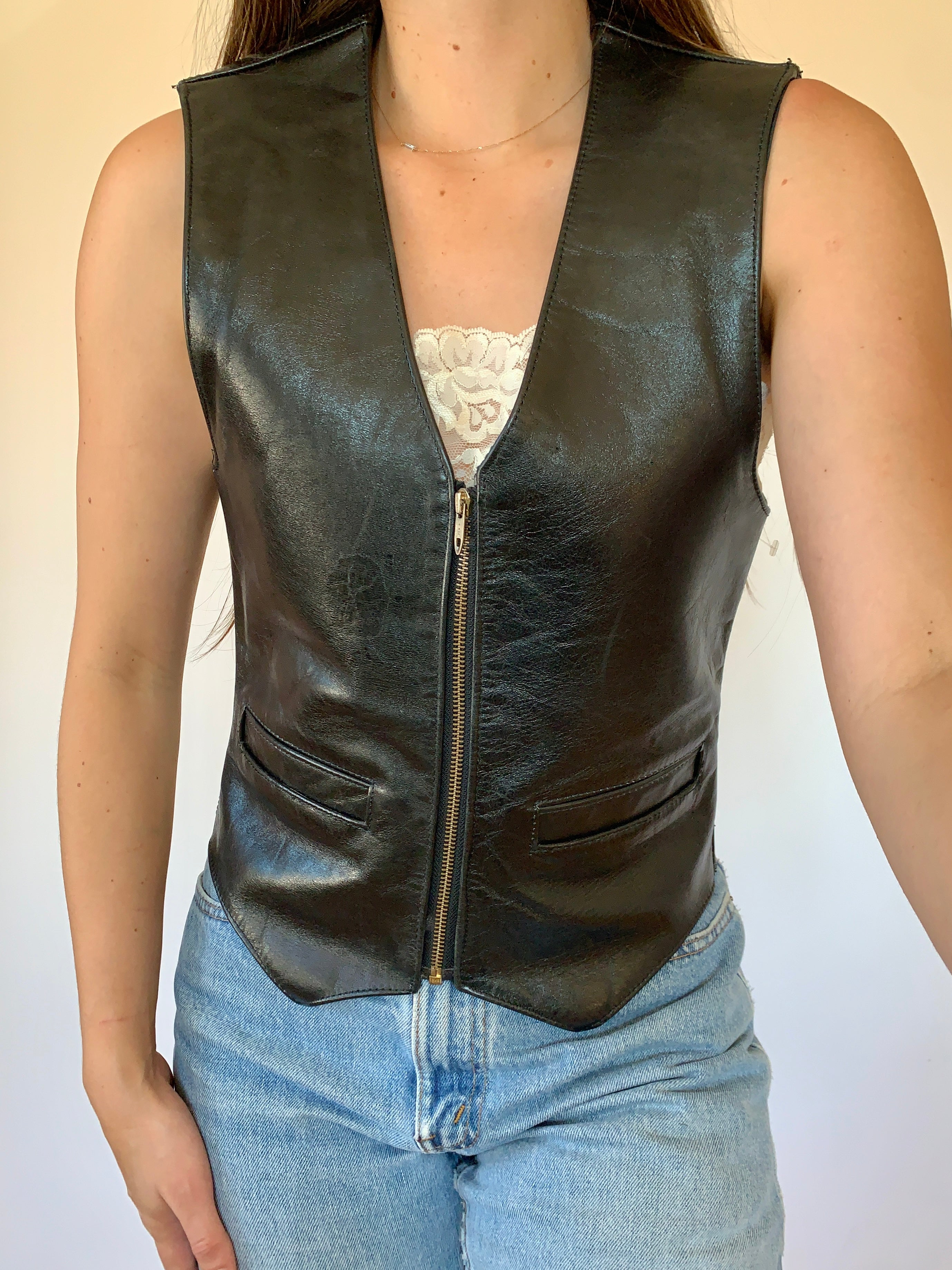 Vintage Leather Vest
