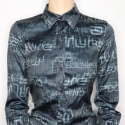 Moschino Y2K Cyber Blouse (Medium)