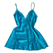 00s Blue satin slip