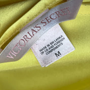 Yellow satin mini slip