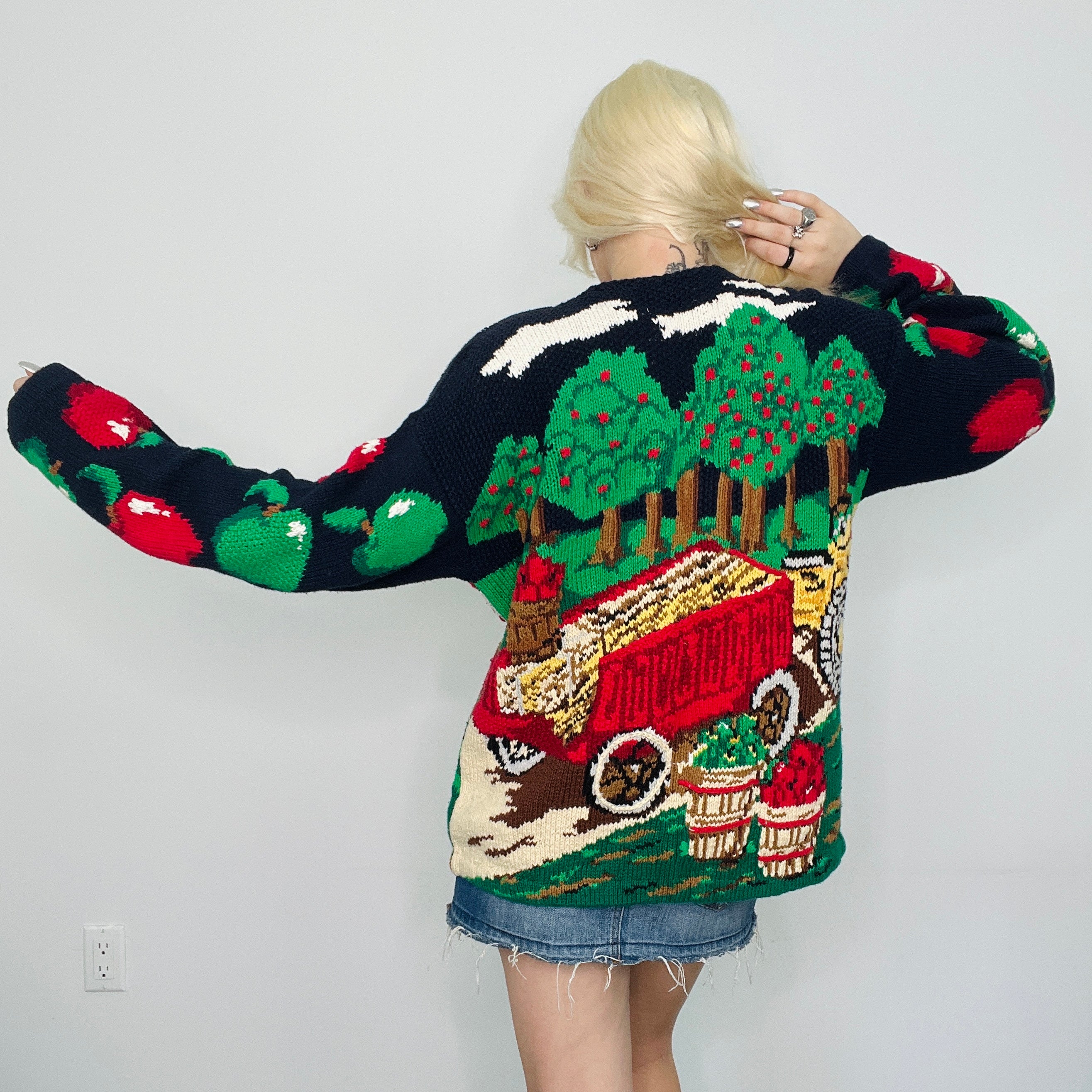 Teachers Pet Graphic Knit Cardigan