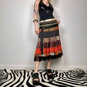 Patchwork Midi Skirt + Mini Dress