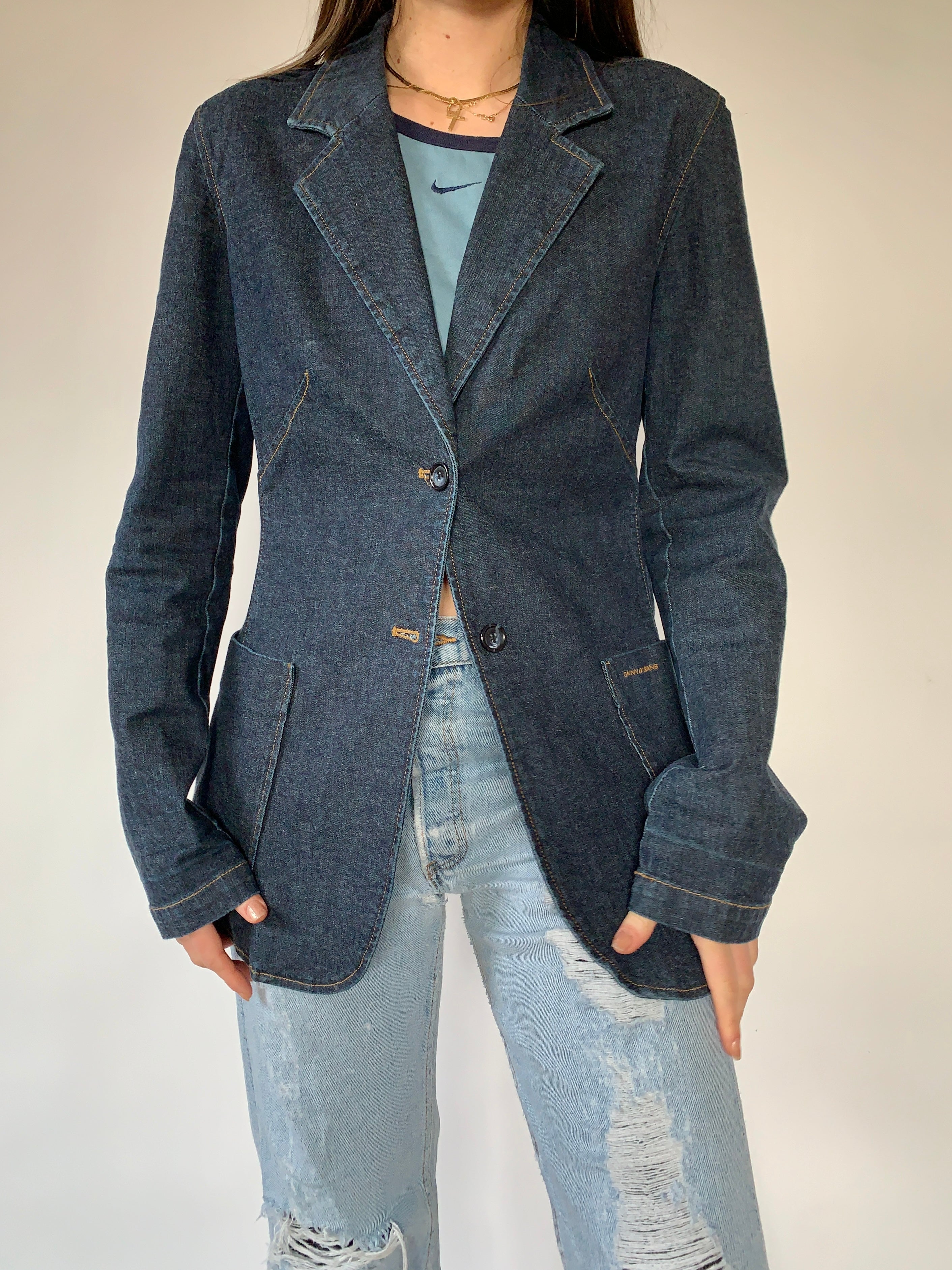 Y2K Denim Blazer