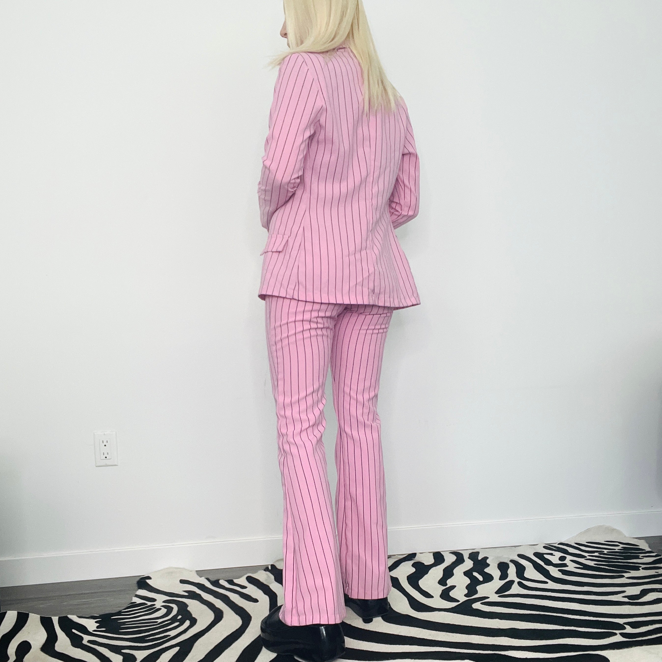 Pink Pinstripe Suit
