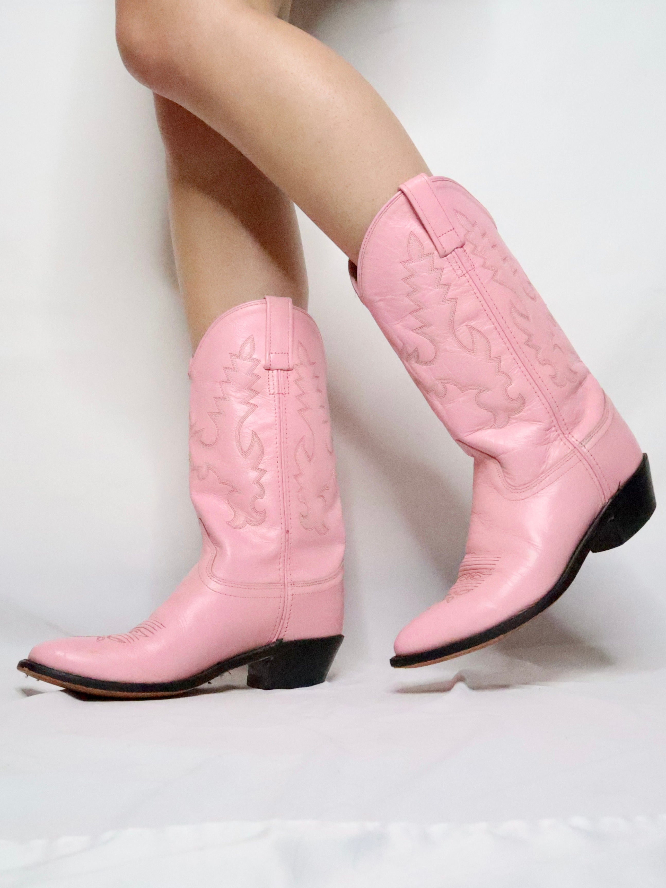 Pink Cowboy Boots (7 US)