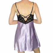 Violet lace slip