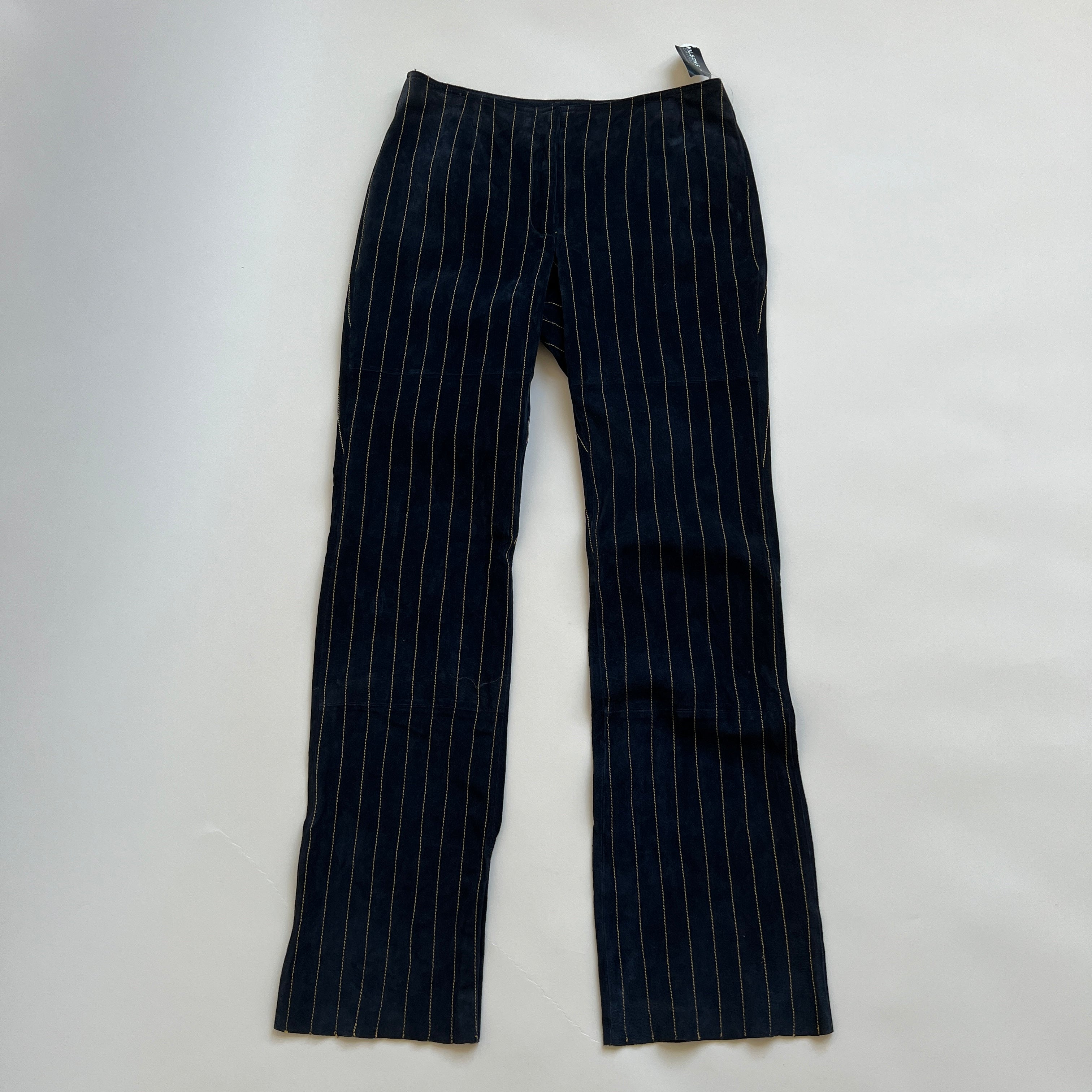  NWT pinstripe suede vest/ pant set