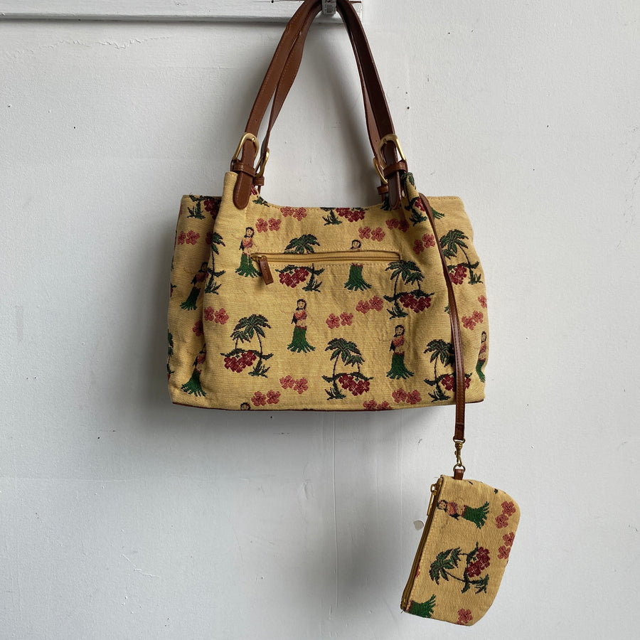 Hula dancer bag + coin purse