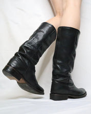 Italian Black Riding Boots (6-6.5 US/36 EU)