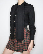 Gothic Lolita Black Blouse (Medium)