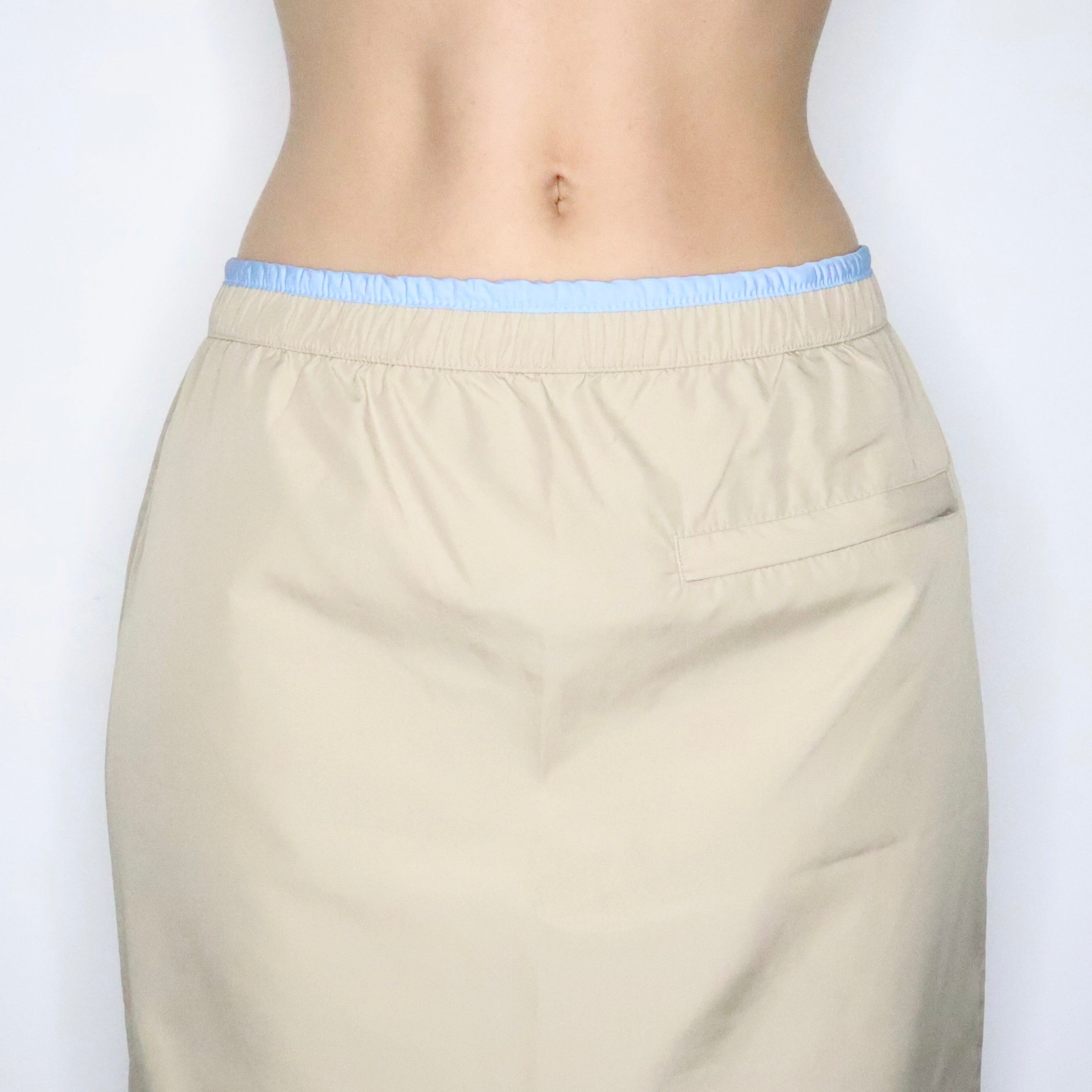 Beige Cargo Maxi Skirt (Small)