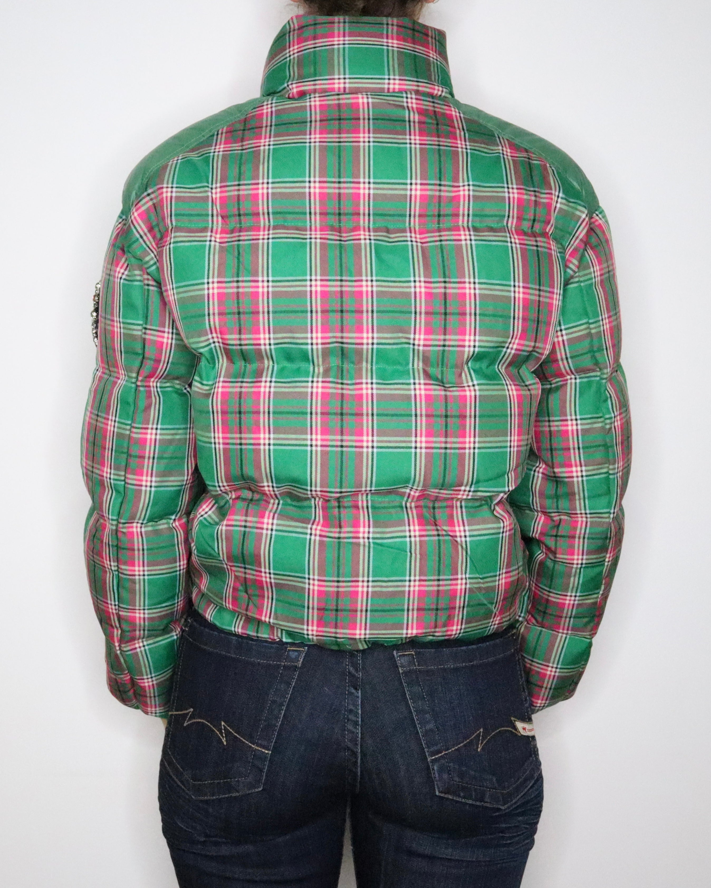 Moncler Plaid Puffer Jacket (XS-S) 