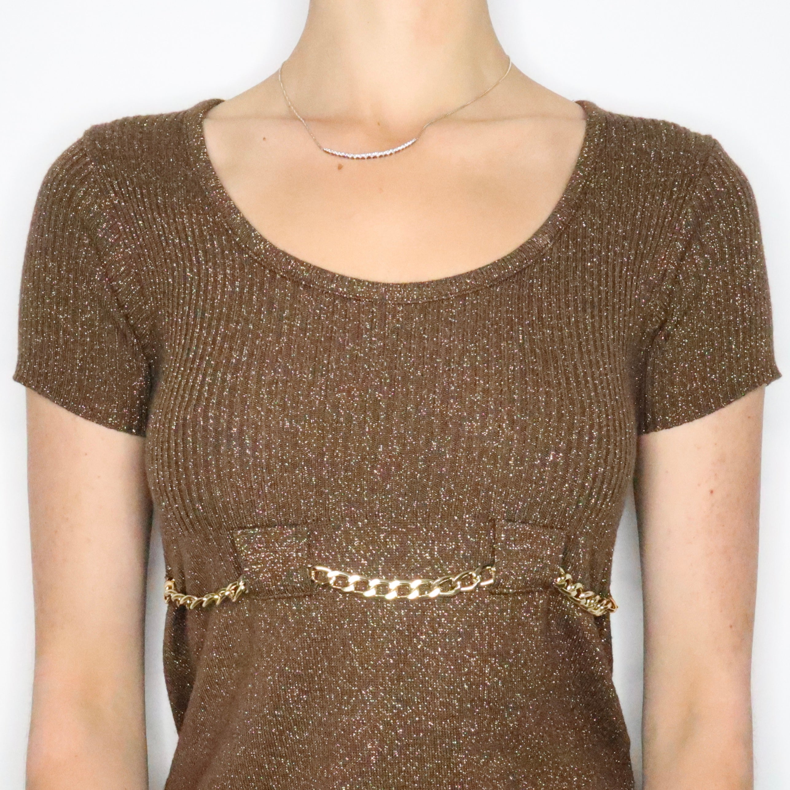 Morgan De Toi Babydoll Sweater Dress (Small)