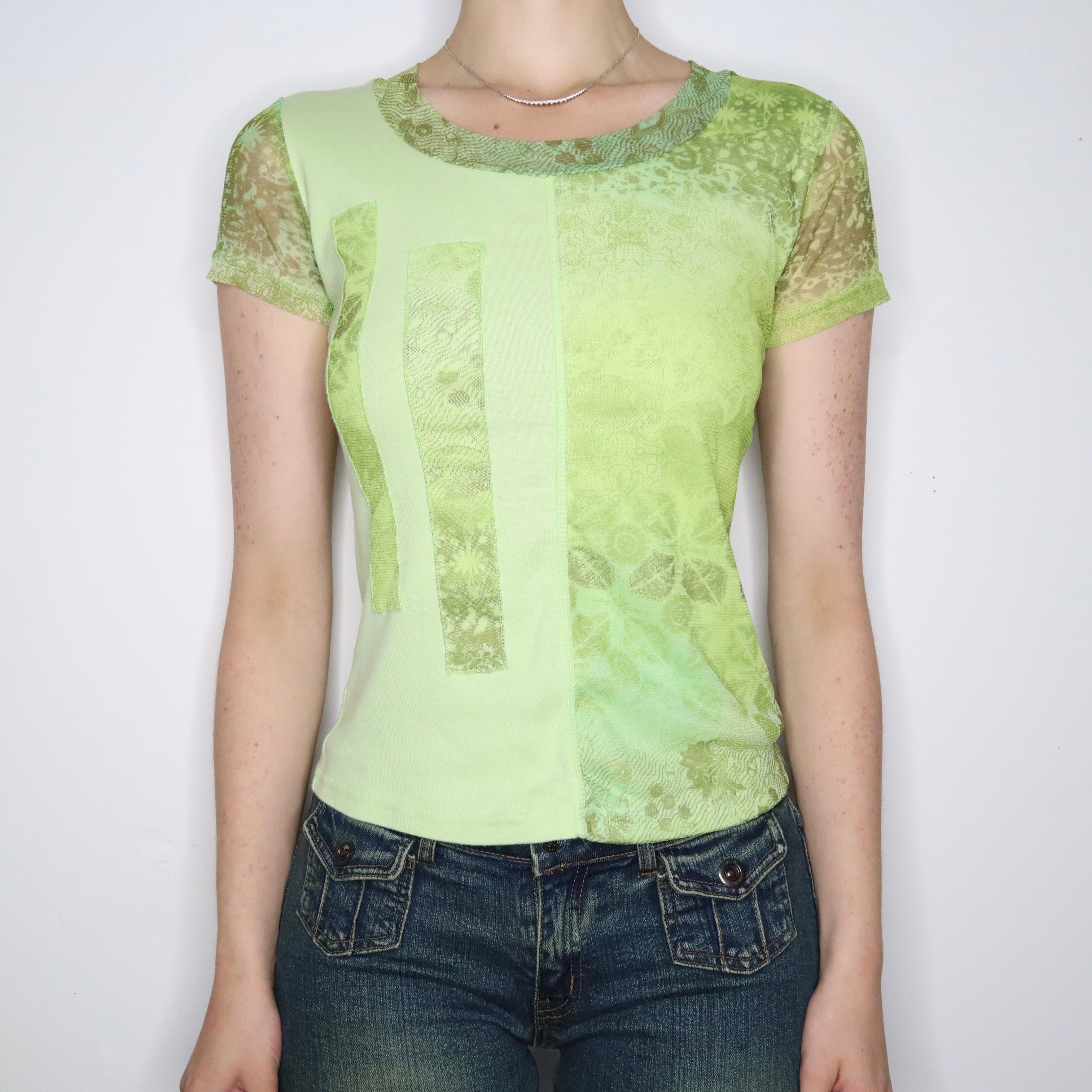 Light Green Mesh Tee (S-M)