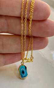 Blue glass evil eye