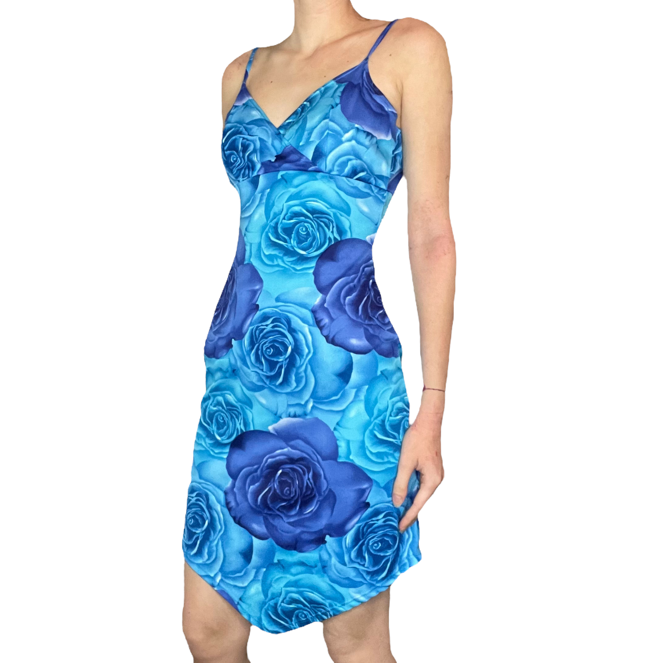 Blue floral Midi