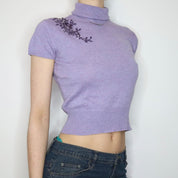 Lavender Silk Sweater (Small)