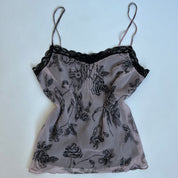 100% silk floral cami L