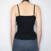French Black Lace Camisole (Medium) 