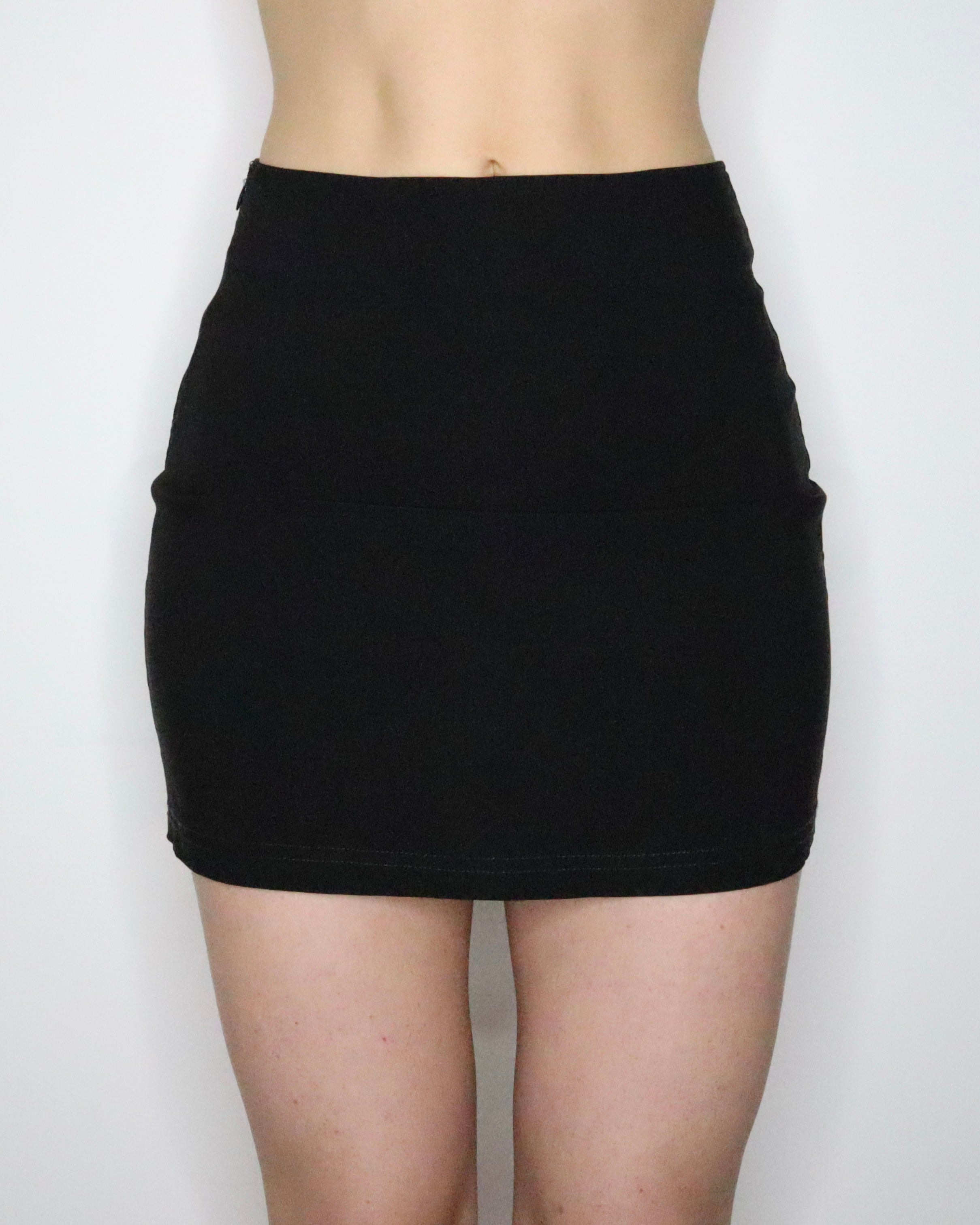 French Black Mini Skirt (Small) 