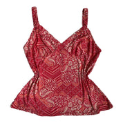 00s Coral print tank