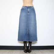 Denim Maxi Skirt (Medium) 