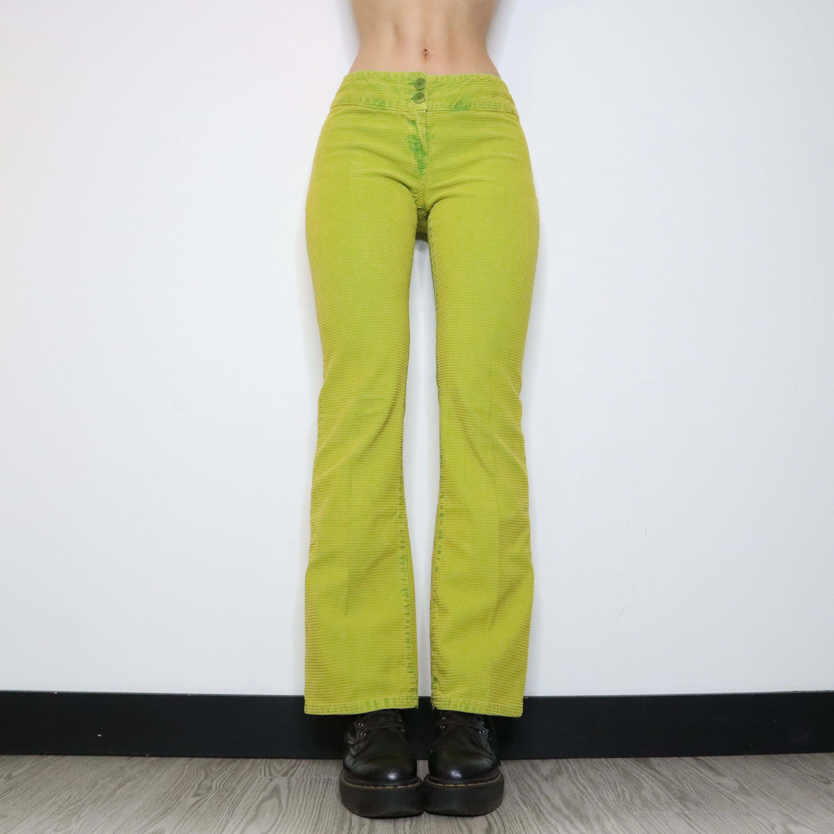 Miss Sixty Chartreuse Pants (S-M) 
