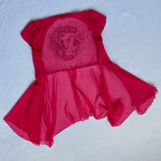 Lion gem studded sheer robe