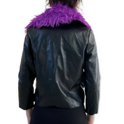 Disney faux fur leather jacket