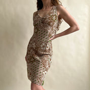00s brown summer midi