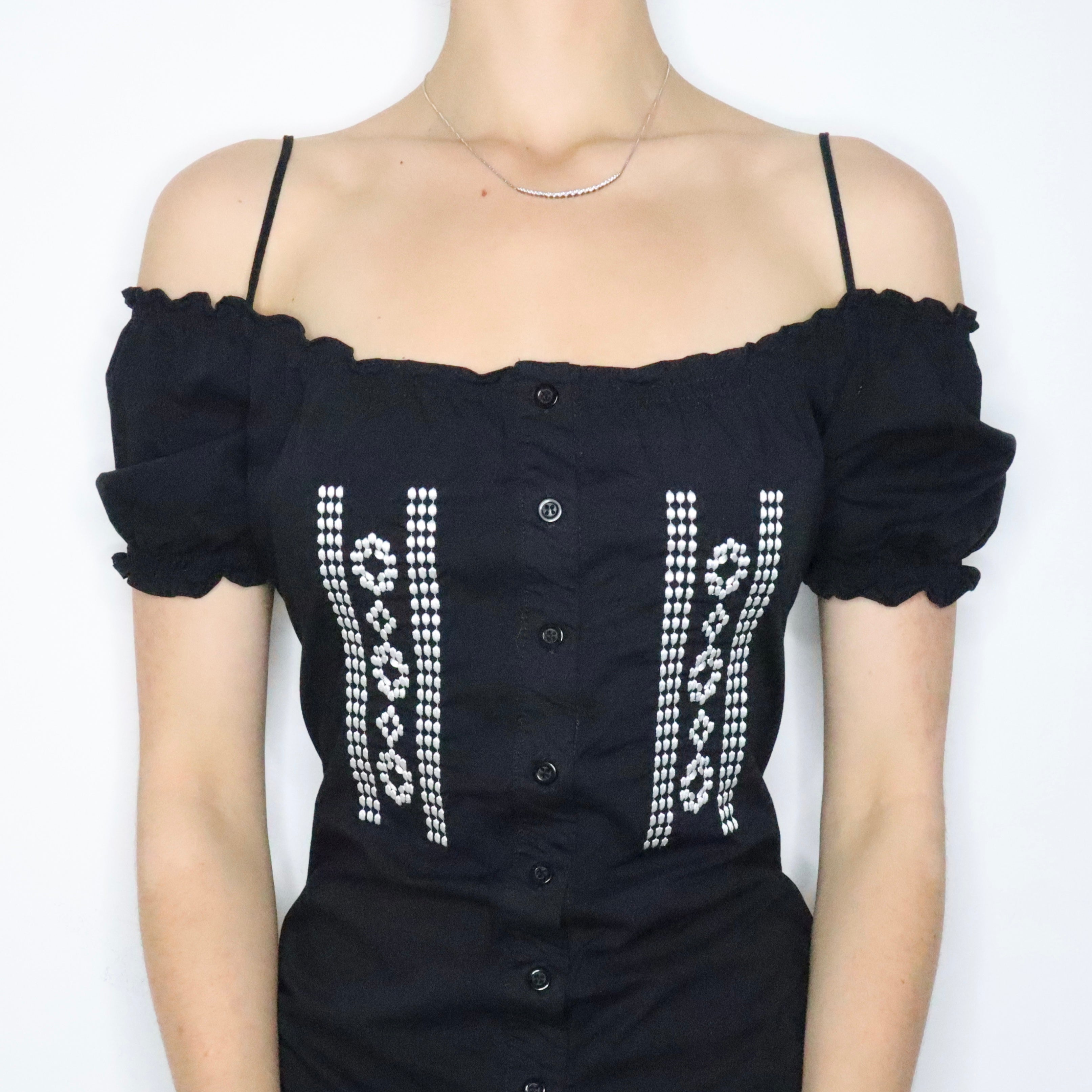 French Milkmaid Dress (M-L)