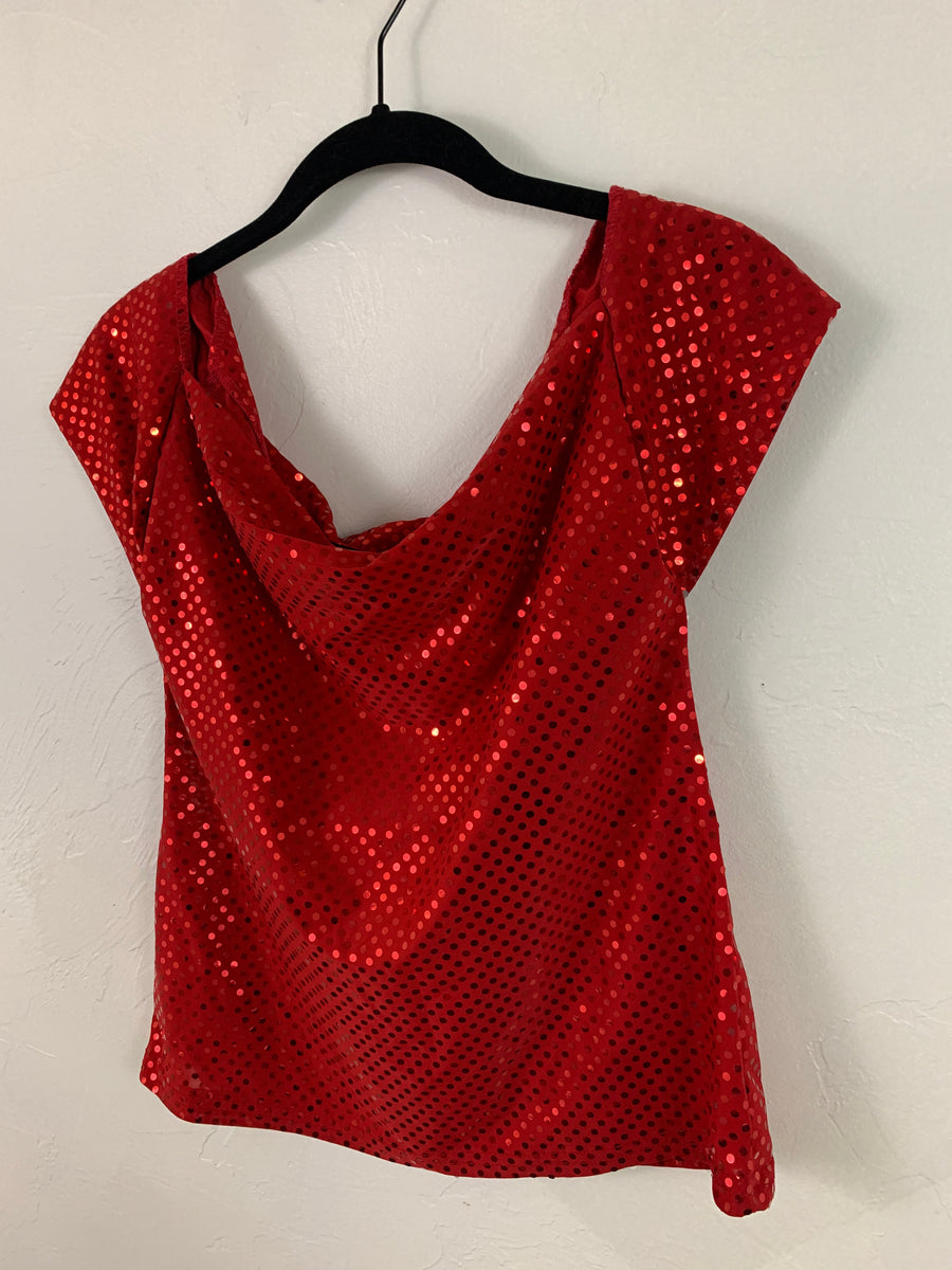 Red flashy top