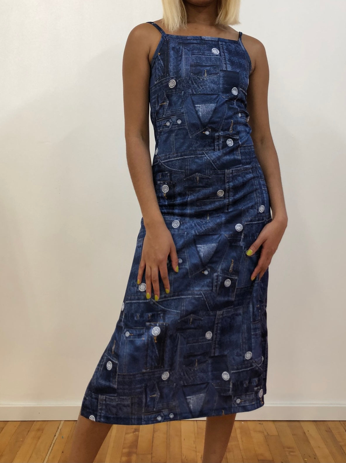Denim Graphic Midi