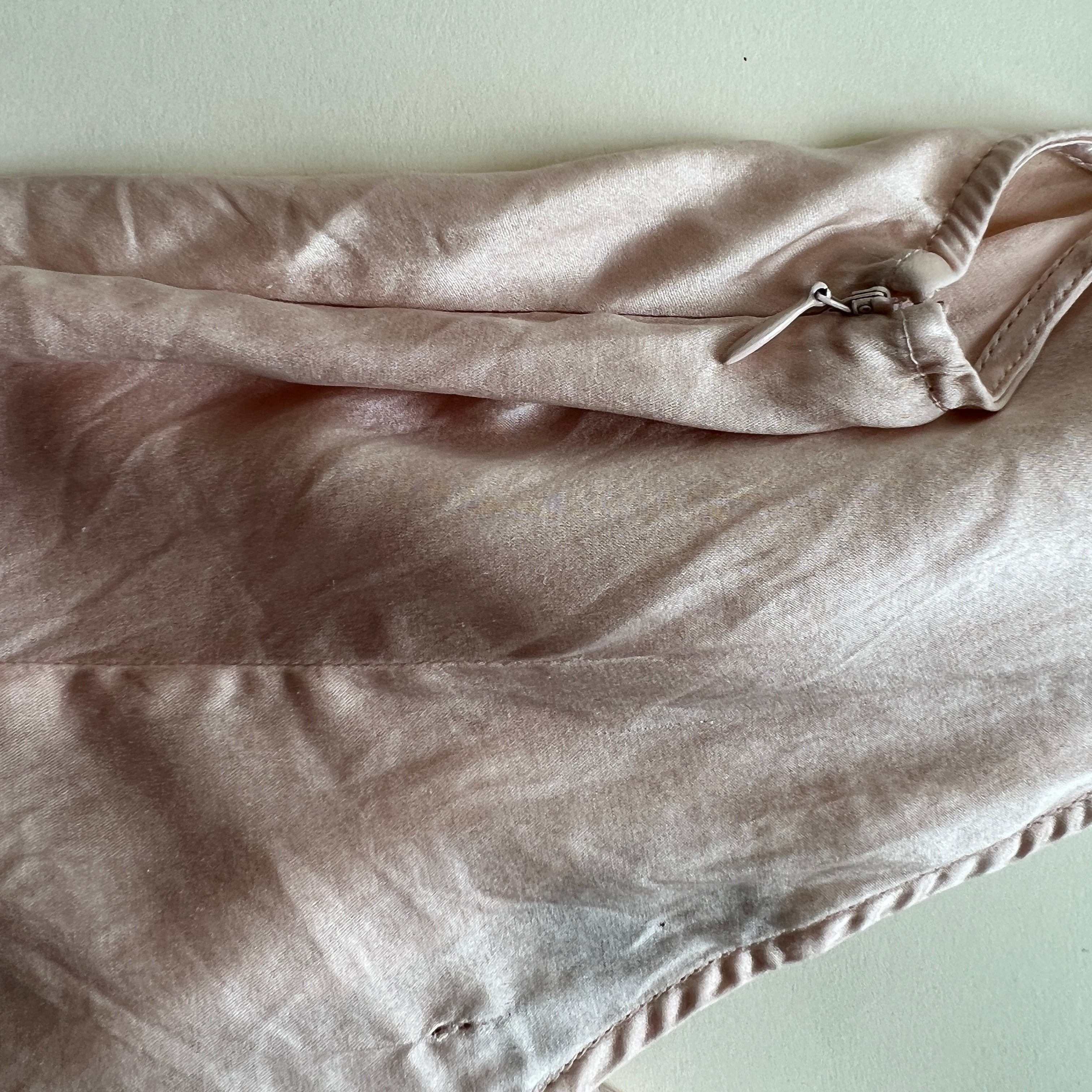 Silk baby pink top sz s