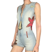 Denim romper